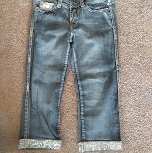 Cowgirl tuff Capris (sparkle)